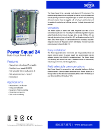 Thumbnail of document Data Sheet - Power Squad 24